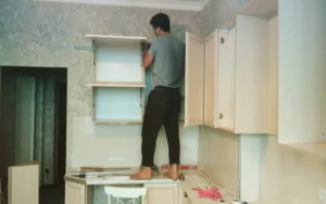 Fitting the Upper Cabinets