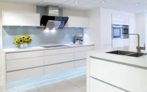 Modern and Minimalist White Kitchen Cabinets
