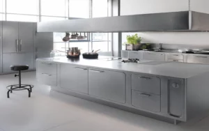 Powder Coated Stainless Steel waterproof kitchen cabinets