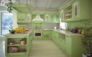 Green Cabinets for Different Lighting Conditions