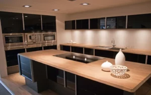 Lighting Dynamics with Black Cabinets