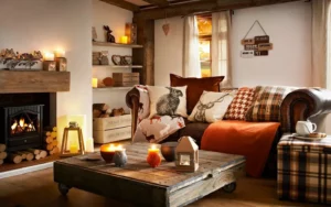 Cozy Seating Area for fall decoration