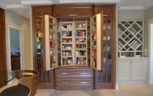 Kitchen Storage Cabinets with Doors and Shelves (2)